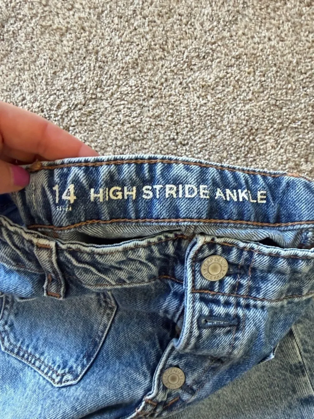Girls! Wide Leg Blue Denim Jeans - Casual High-Rise.